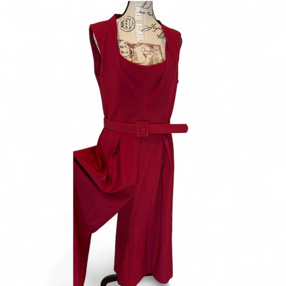 Kay Unger Grace Tea-Length Jumpsuit – Size 14 - Picture 2 of 6